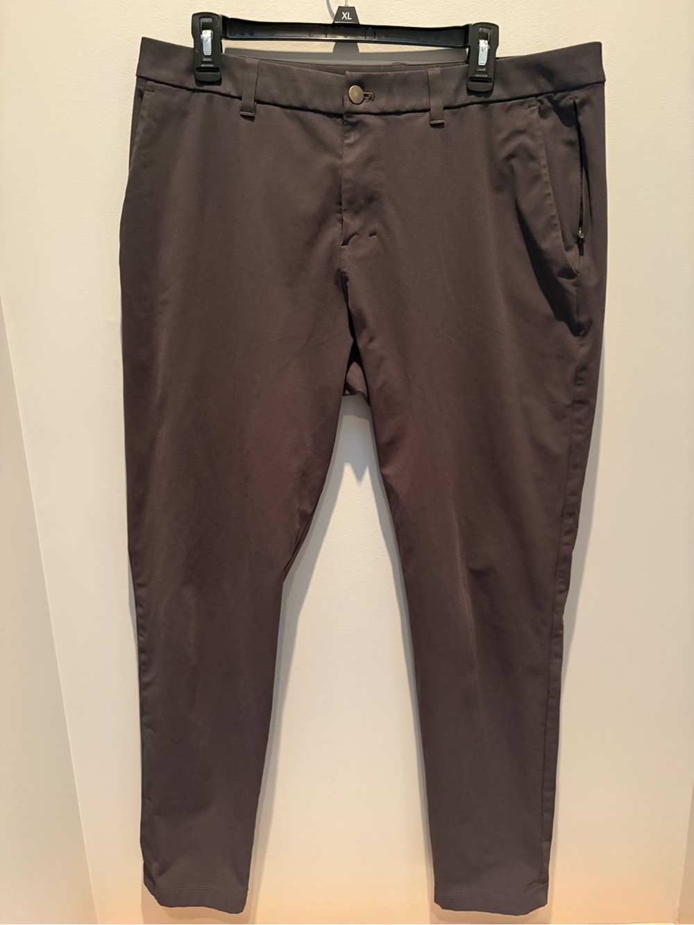 Lululemon ABC/Commission Pants Black 36 Tech Stretch Slim Golf Casual